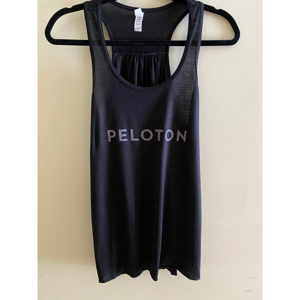 Peloton Racerback Tank Top Black Active Workout‎ Athleisure Women's XL
